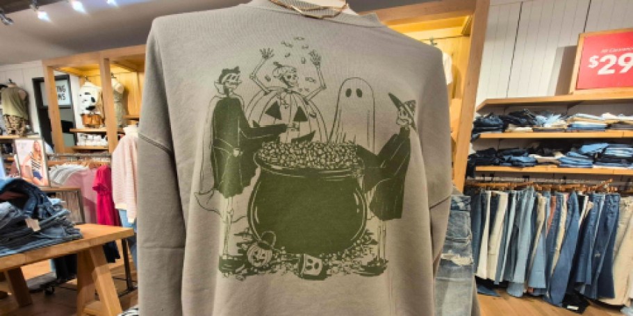 NEW American Eagle Halloween Styles | Spooky Cute Tees, Sweatshirts, Pajamas, & More