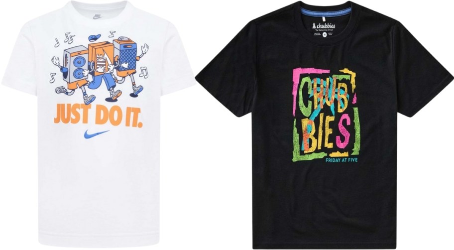 two kids graphic tees