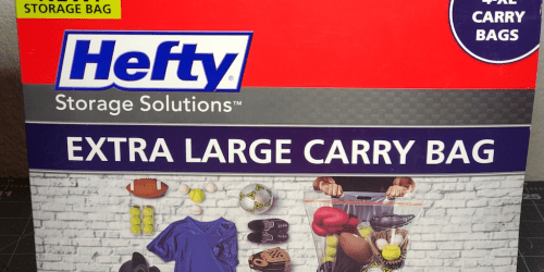 Hefty Extra Large Storage Bags 4-Pack Just $5 on Walmart.com (Reg. $11)