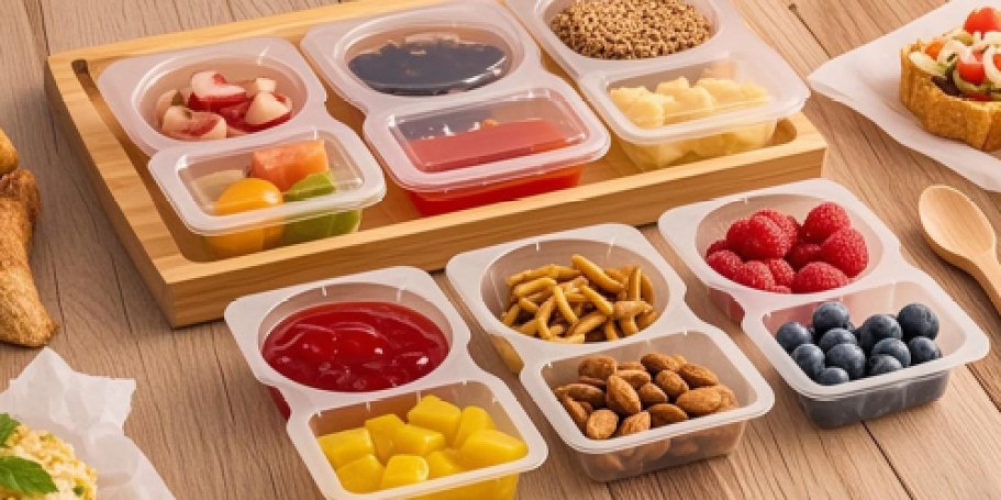 Reusable Snack Containers w/ Lids 50-Count Only $11 on Amazon (Reg. $26)