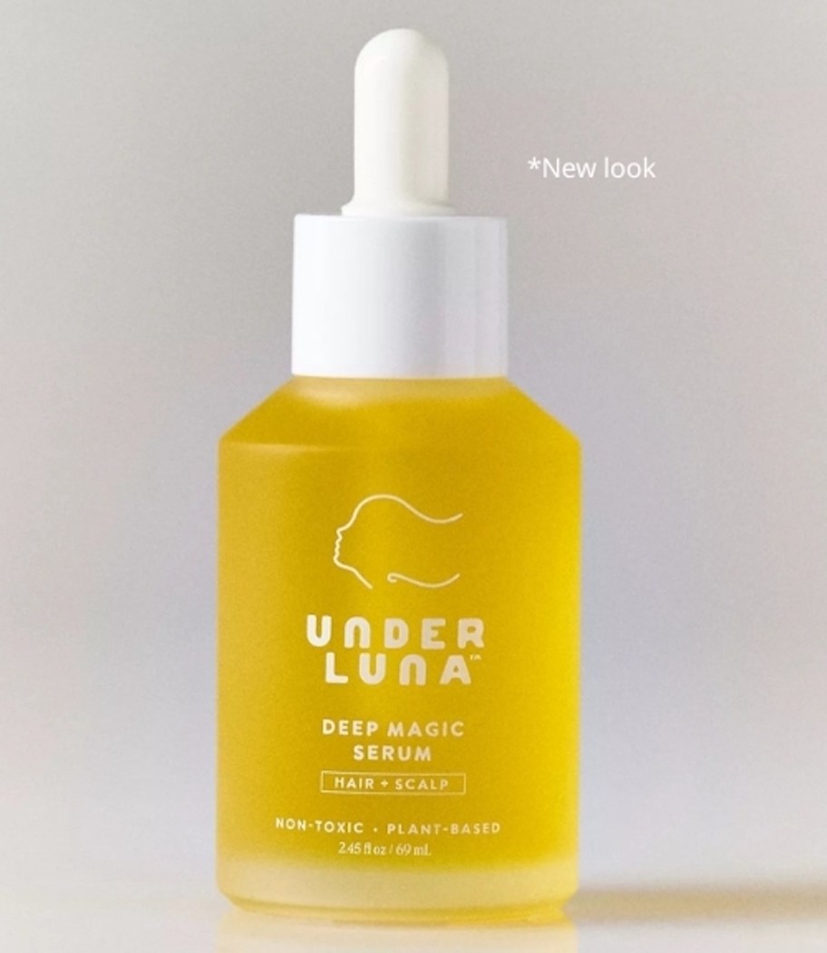 under luna deep magic serum with new look text