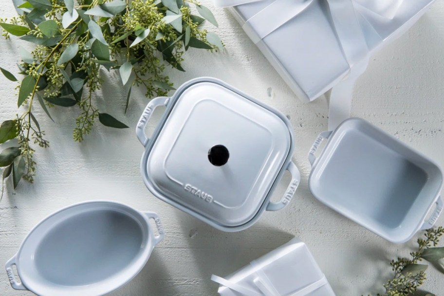 white ceramic ovenware