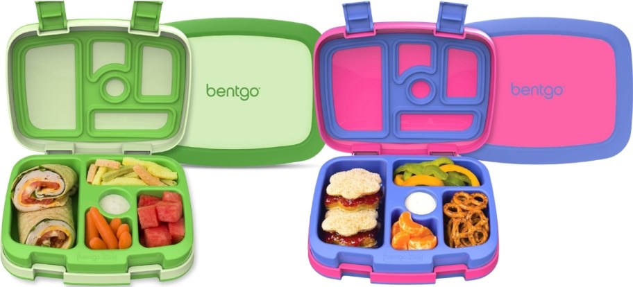 two bentgo 5 compartment food containers