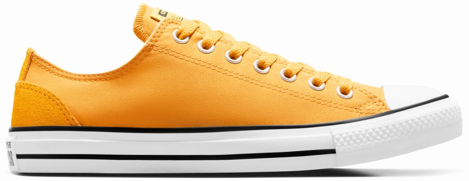 orange low top converse sneaker