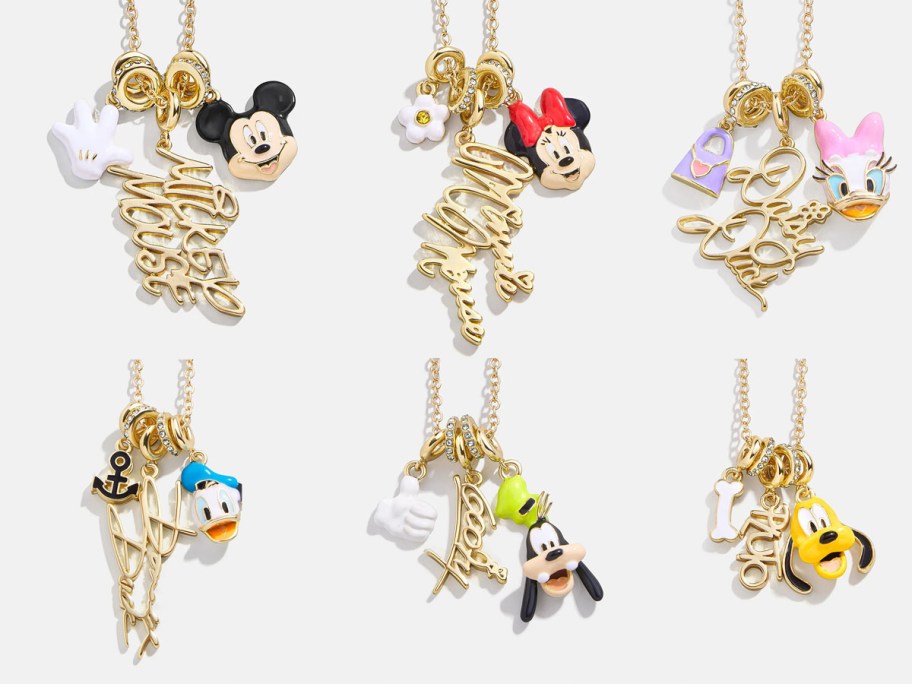 Disney Charm Cluster Necklace