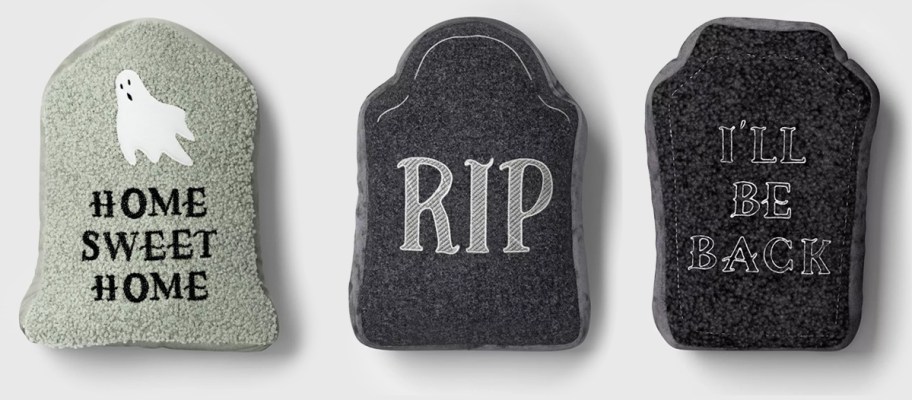 Hyde and EEK! Tombstone Pillows