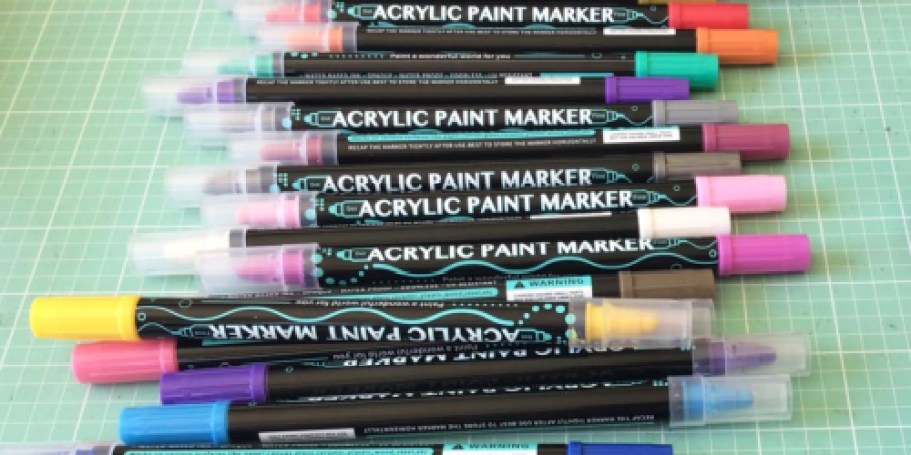 Dual-Tip Acrylic Paint Pens 24-Pack Just $5.99 Shipped on Amazon (Reg. $17)
