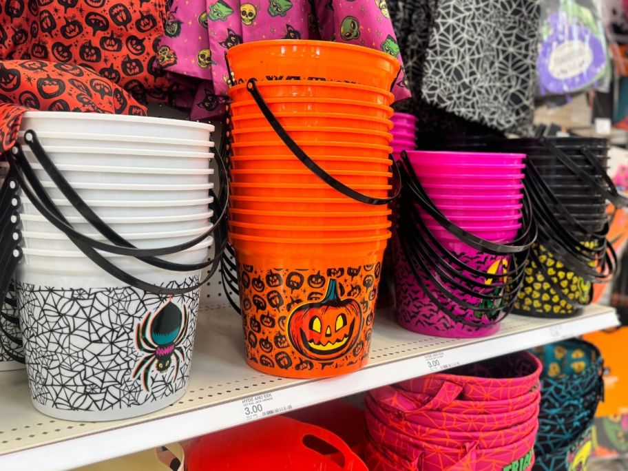 Glow in the Dark Halloween Buckets at Target