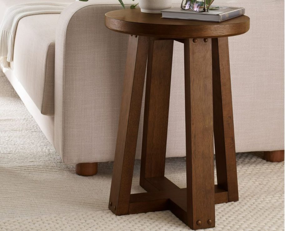 A Better Homes & Gardens Ezra End Table next to a couch