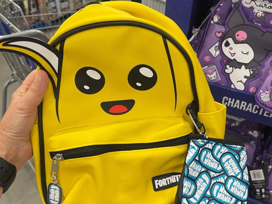 character mini backpacks in peely