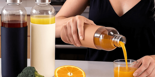 Glass Juice Bottles 6-Pack Only $13.80 on Amazon – Just $2.30 Per Bottle!