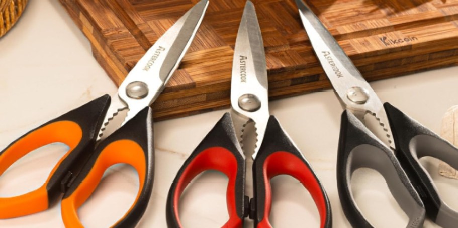 Metal Kitchen Shears 3-Pack Only $9.99 Shipped for Amazon Prime Members (Reg. $17)