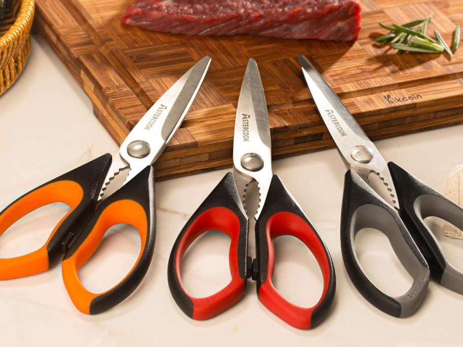 Metal Kitchen Shears 3-Pack Only $9.99 Shipped for Amazon Prime Members (Reg. $17)