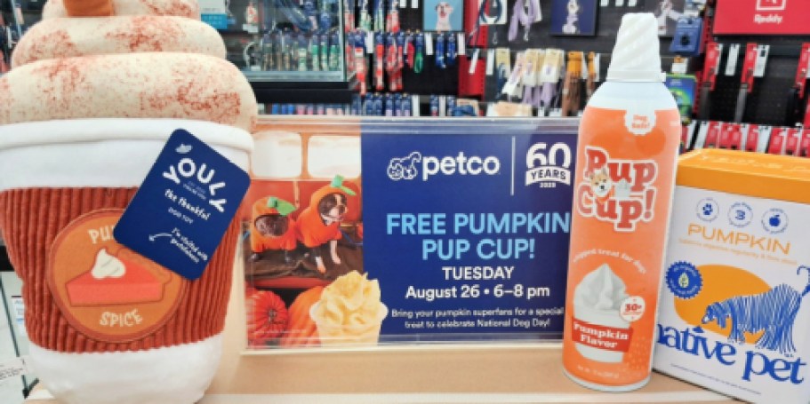 Celebrate Petco’s 60th Birthday w/ a FREE Pumpkin Pup Cup – Tonight ONLY