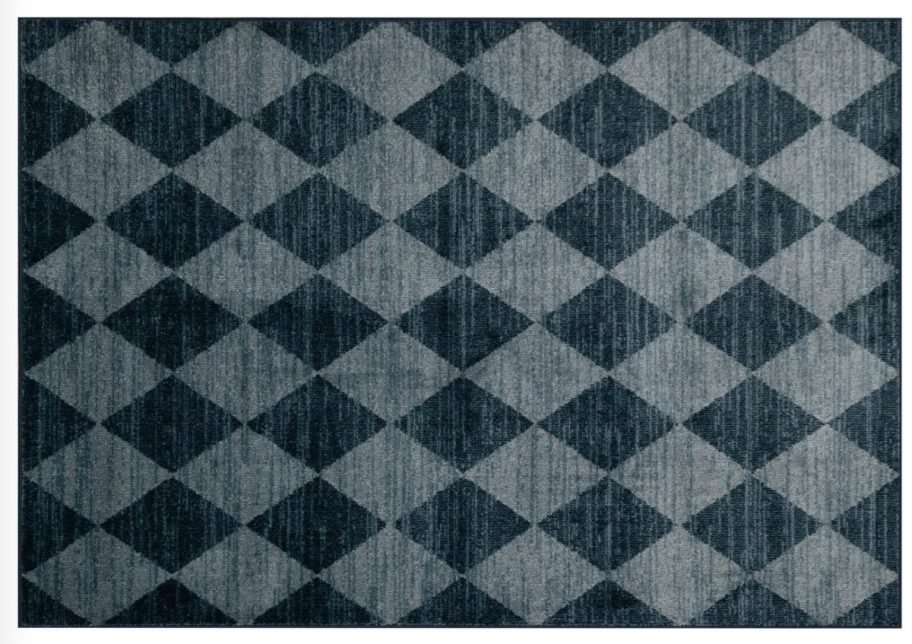 blue diamond rug
