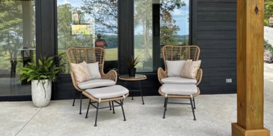 Over 50% Off Wayfair Outdoor Furniture | 5-Piece Patio Set w/ Cushions Under $500 Shipped