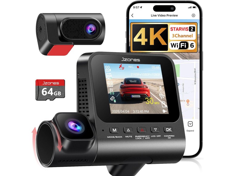 3-Channel Dash Cam