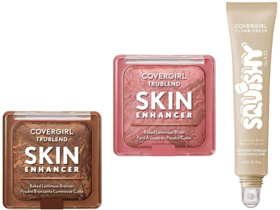 Stock images of Cover Girl Bronzer Blush and Lip Butter Balm