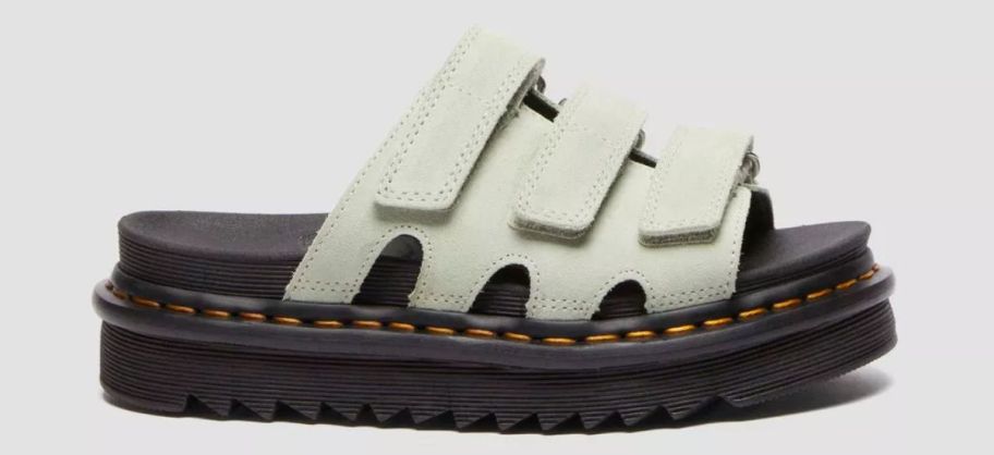A green sandal