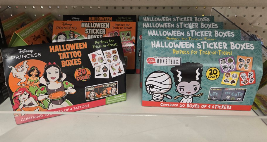 Halloween Tattoo and Sticker Boxes