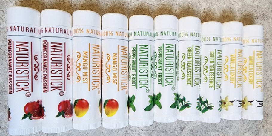 Naturistick Lip Balm 8-Pack Just $6.99 on Amazon | Thousands of 5-Star Reviews