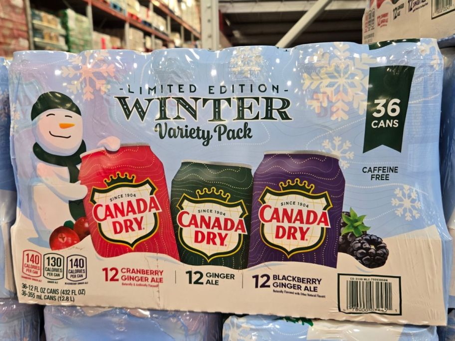 Canada Dry Winter Ginger Ale Variety Pack at Sam's Club