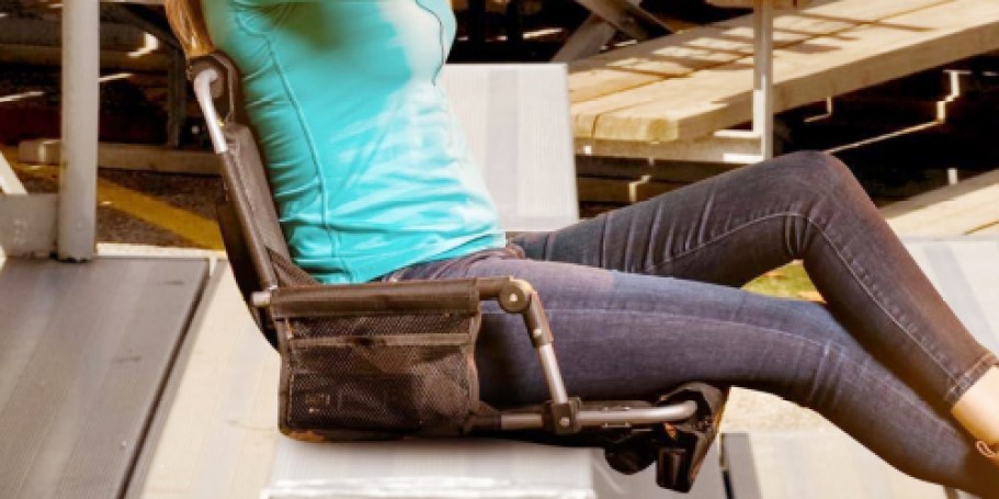 Reclining Stadium Seat w/ Armrests & Side Pockets Only $32.99 Shipped (Reg. $70)