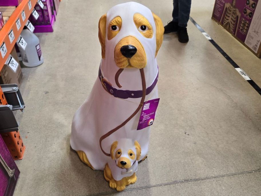 Golden Retriever Ghost Blow Mold in store