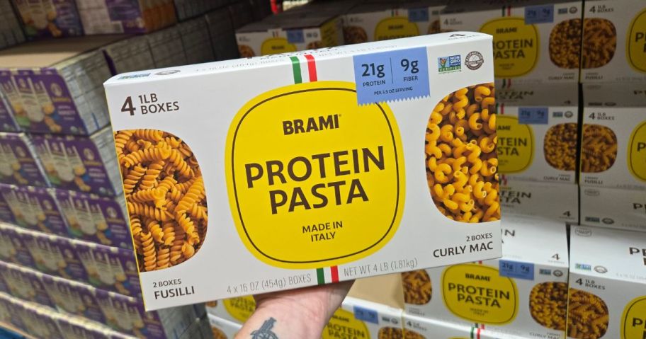 Brami 16oz Variety 4-Pack box in hand in store