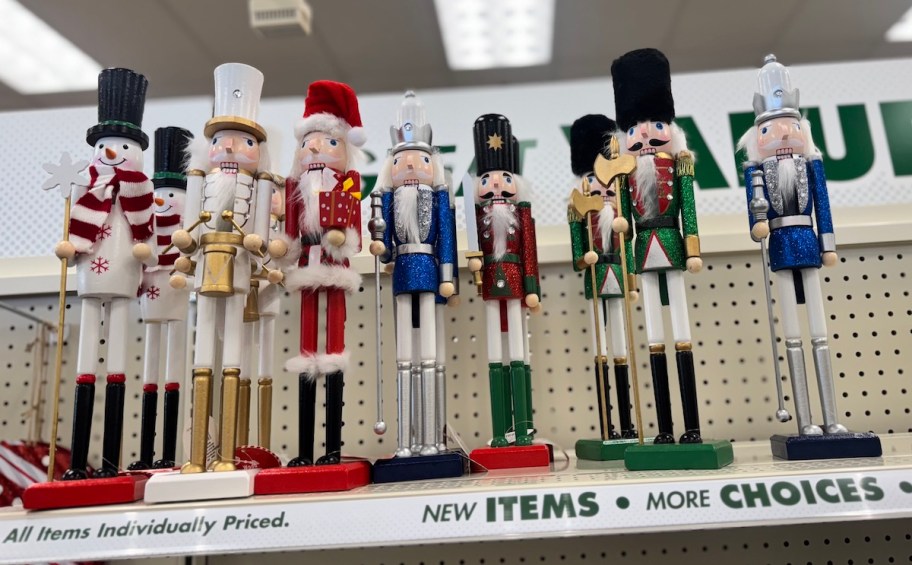 nutcrackers on dollar tree store shelf
