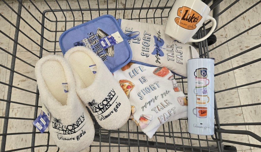 walgreens gilmore girls items in a shopping cart