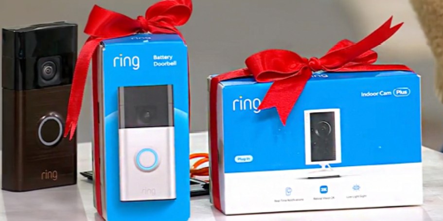 Ring Video Doorbell & Indoor Camera from $54.98 Shipped ($130 Value) – Nice Gift for Parents!
