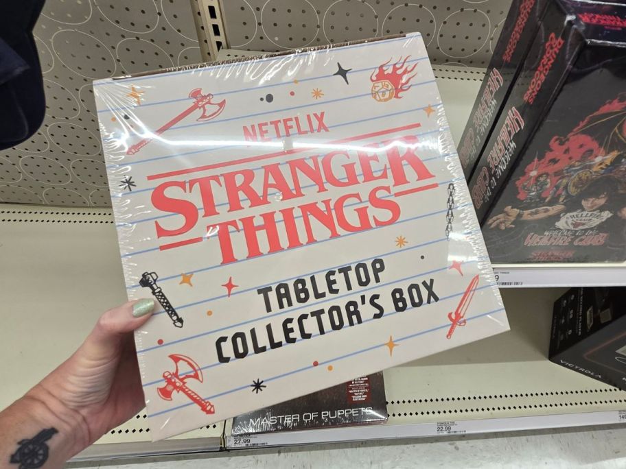 Stranger Things Hellfire Club Collector's Box in hand in store