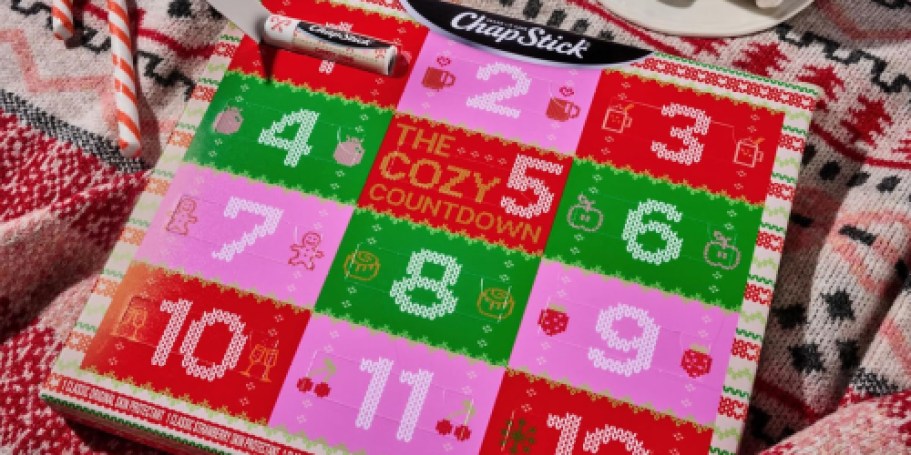 ChapStick Advent Calendar Only $7.56 Shipped on Amazon (Just 63¢ Per Lip Balm)