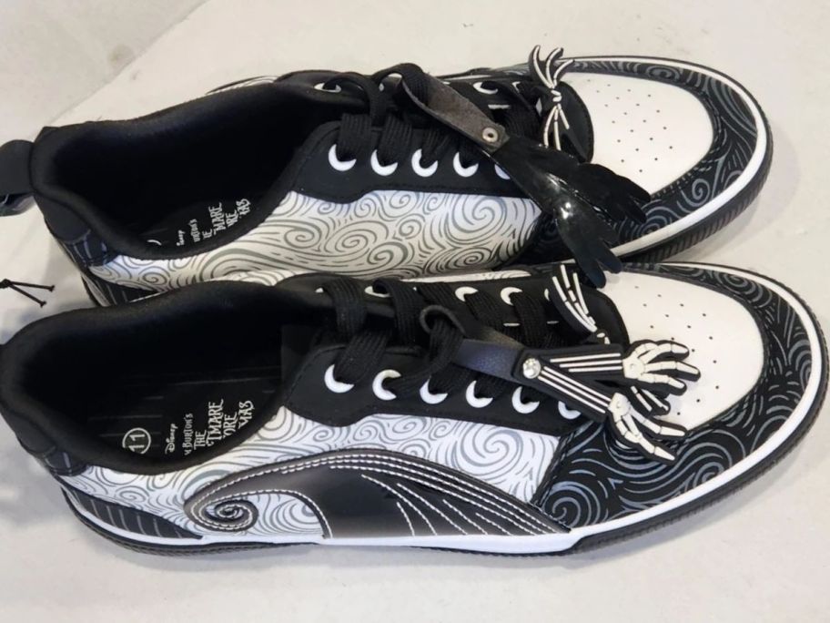 A pair of Nightmare Before Christmas sneakers