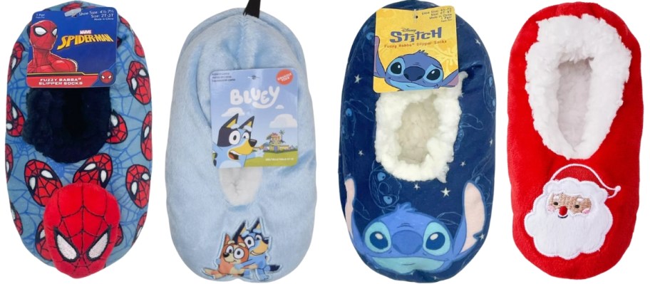 kids character slippers