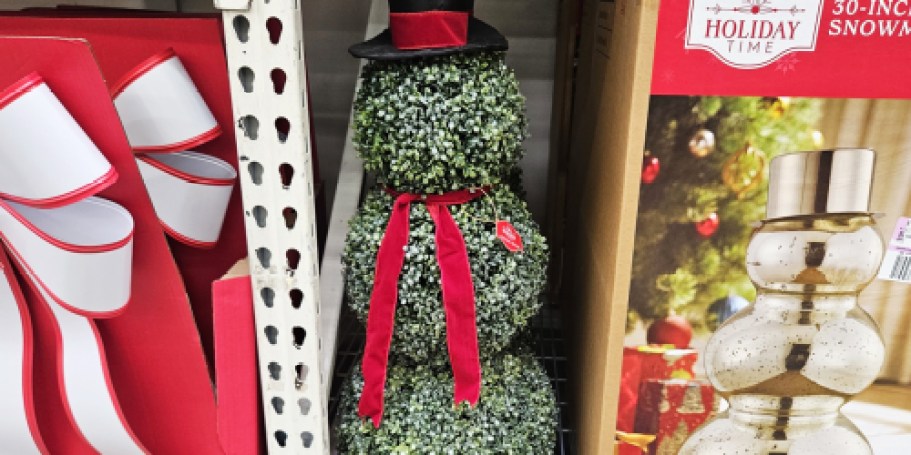 NEW Snowman Topiary Spotted at Walmart (Will Sell Out!)