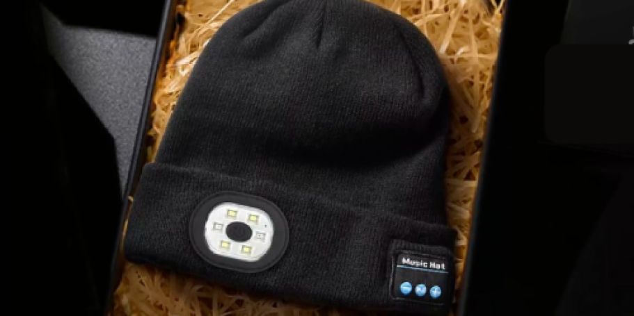 Rechargeable LED Beanie w/ Bluetooth Just $9.49 on Amazon (Listen to Music, Take Calls & More)