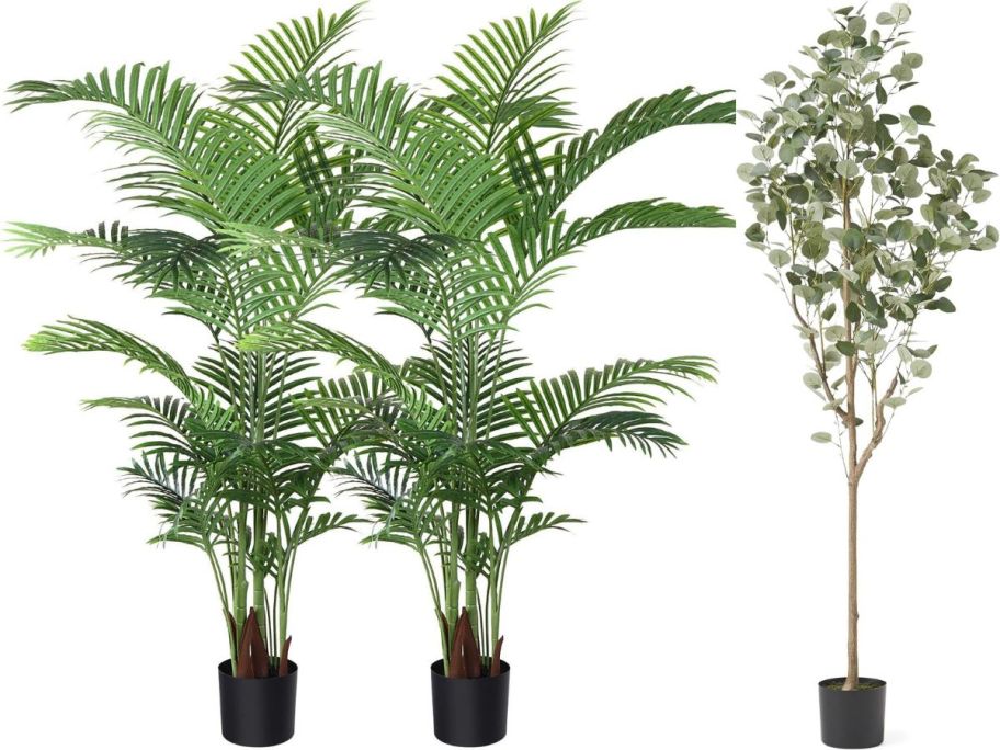 3 artificial plants 