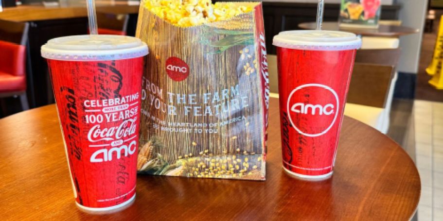 AMC Movie Night Bundle Deal = Tickets, Popcorn & Drinks for Four!