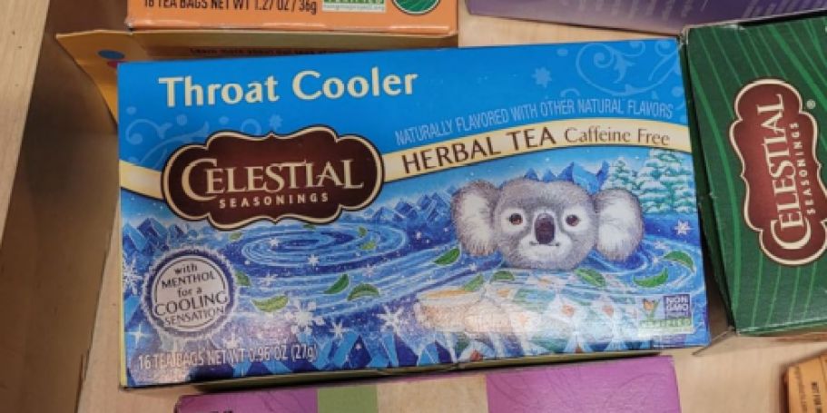 Celestial Seasonings Throat Cooler Tea 16-Count Just $2.91 Shipped on Amazon