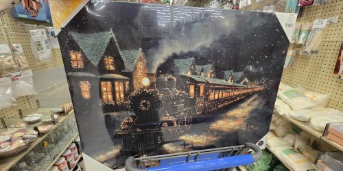 Viral Light-Up Christmas Wall Canvases Are 50% Off at Hobby Lobby