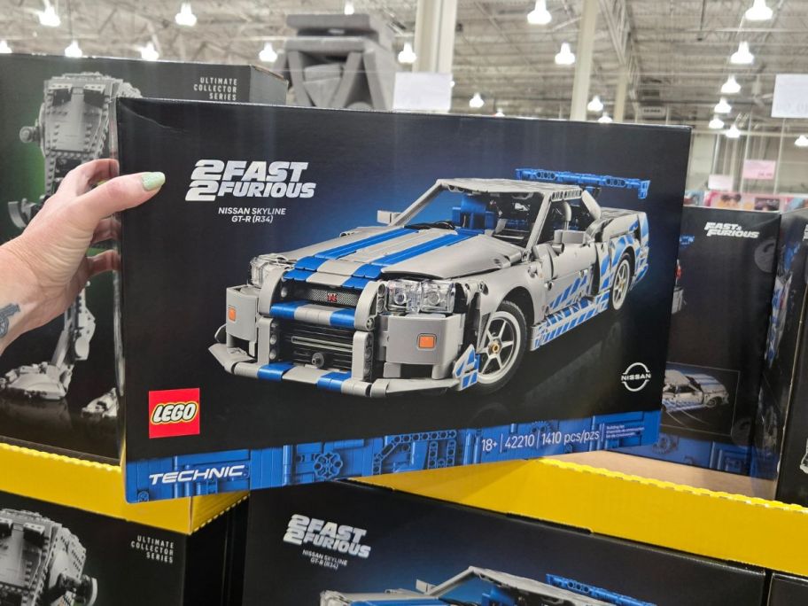 LEGO 2 Fast 2 Furious Nissan Skyline GT-R box in hand in store