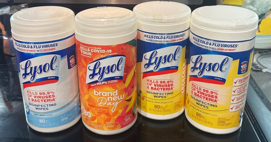 lysol wipes canisters