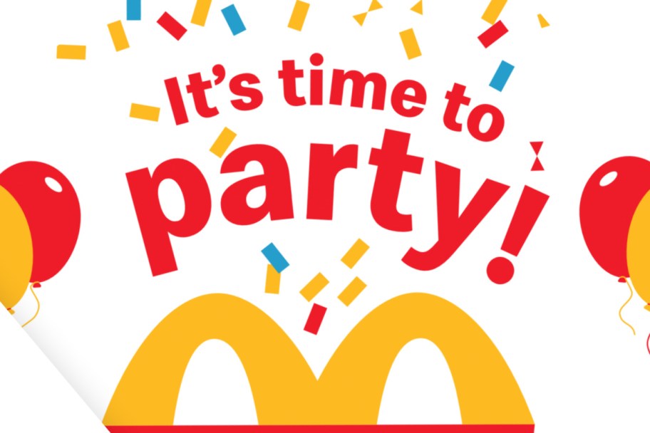 mcdonalds sign says its time to party