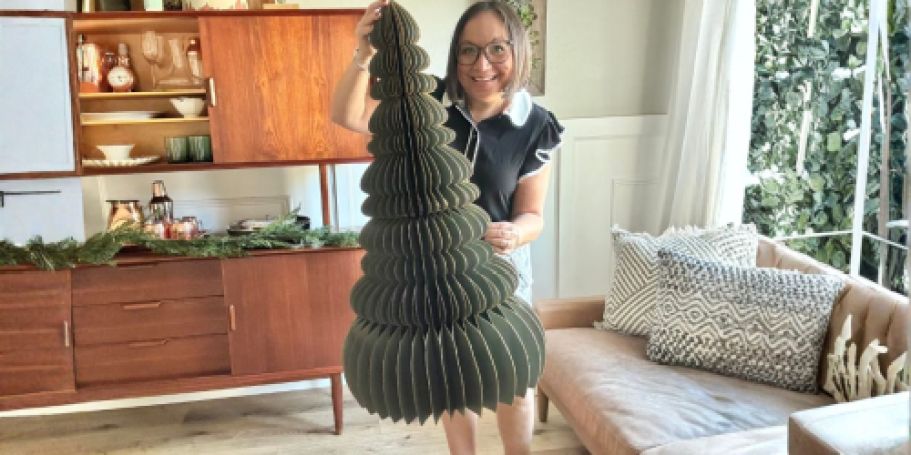 HOT! Walmart Paper Christmas Trees Starting UNDER $11