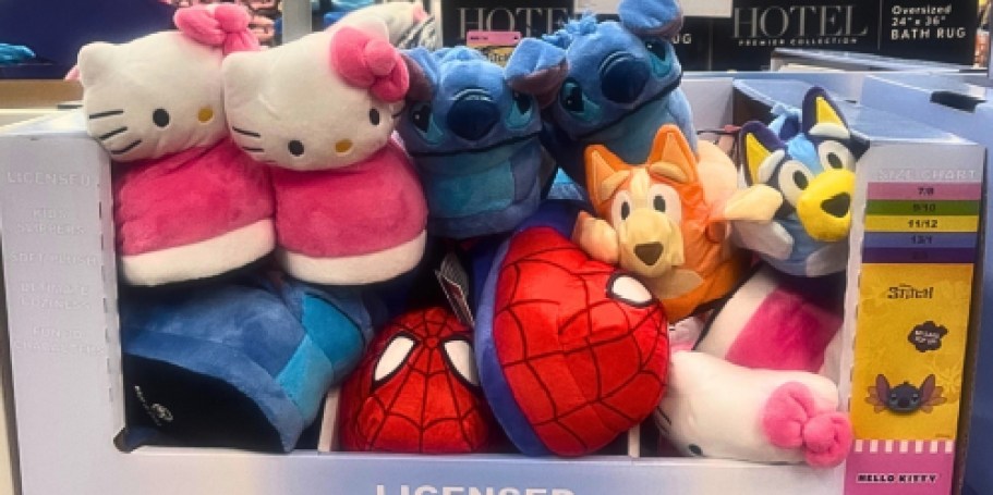 Kids Character Slippers Only $4.81 on SamsClub.com (Reg. $13)