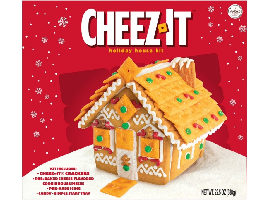 a box for a Cheez-It Holiday House Kit