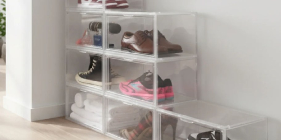 Shoe Organizer Display Case 5-Pack Only $19.98 on Walmart.com (Reg. $60)