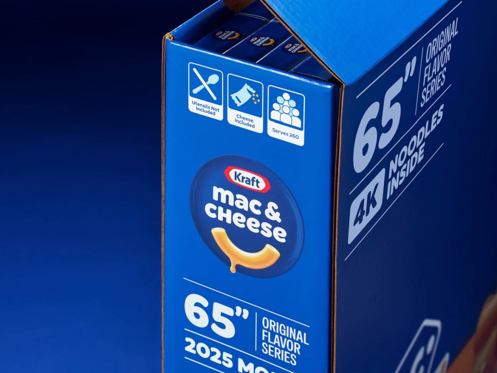 Kraft mac & cheese, mega box filled with individual mac & cheese boxes